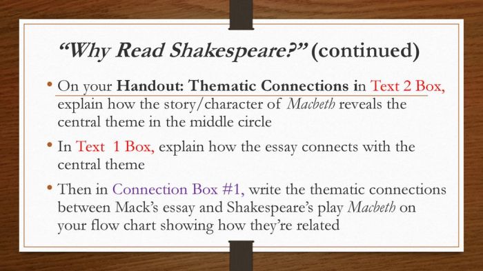 Why read shakespeare by michael mack