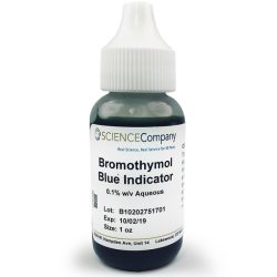 Equilibrium constant for bromothymol blue