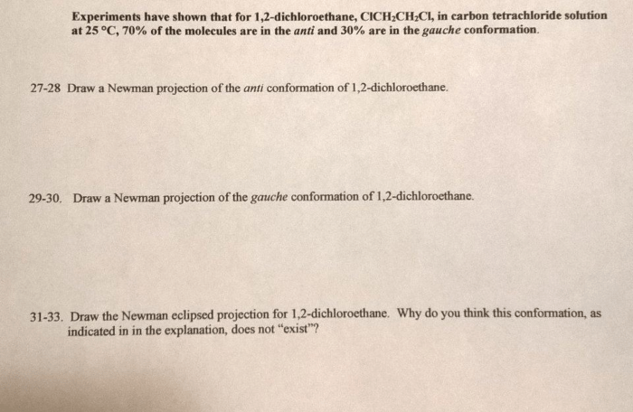 Newman projection 1 2 dichloroethane